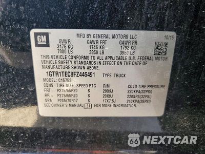 Zdjęcie 12 z 12 samochodu: 2015 GMC SIERRA C1500 VIN:1GTR1TEC8FZ446491 - miniatura