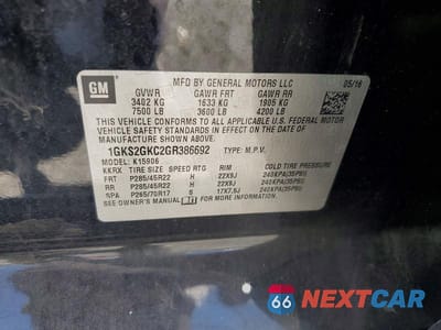 Zdjęcie 13 z 13 samochodu: 2016 GMC YUKON XL K1500 SLT VIN:1GKS2GKC2GR386692 - miniatura