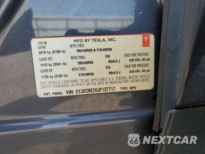 Zdjęcie 13 z 13 samochodu: 2018 TESLA MODEL X VIN:5YJXCBE26JF137717 - miniatura