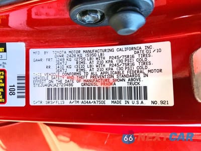 Zdjęcie 13 z 13 samochodu: 2010 TOYOTA TACOMA DOUBLE CAB PRERUNNER VIN:5TEJU4GN1AZ723486 - miniatura