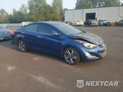 Czwarte zdjęcie samochodu z boku: 2015 HYUNDAI ELANTRA LIMITED VIN:5NPDH4AE6FH556885 - miniatura
