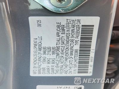 Zdjęcie 12 z 12 samochodu: 2026 HONDA CIVIC SPORT VIN:19XFL2H83TE003865 - miniatura