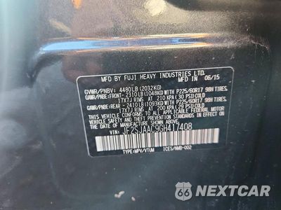 Zdjęcie 12 z 12 samochodu: 2016 SUBARU FORESTER 2.5I VIN:JF2SJAAC9GH417408 - miniatura