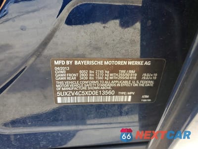 Zdjęcie 13 z 13 samochodu: 2013 BMW X5 XDRIVE35I VIN:5UXZV4C5XD0E13560 - miniatura