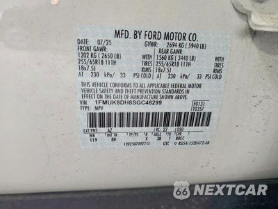 Zdjęcie 14 z 14 samochodu: 2025 FORD EXPLORER ACTIVE VIN:1FMUK8DH8SGC48299 - miniatura