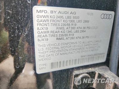 Zdjęcie 14 z 14 samochodu: 2025 AUDI Q5 PREMIUM VIN:WA11AAGU8S2096204 - miniatura