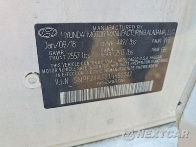 Zdjęcie 12 z 12 samochodu: 2018 HYUNDAI SONATA SE VIN:5NPE24AF2JH682247 - miniatura