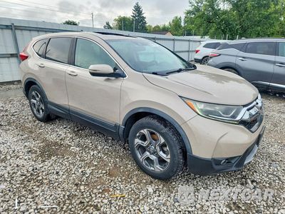 Czwarte zdjęcie samochodu z boku: 2017 HONDA CR-V EXL VIN:5J6RW2H80HL021110 - miniatura