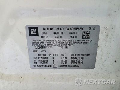 Zdjęcie 13 z 13 samochodu: 2014 BUICK ENCORE PREMIUM VIN:KL4CJHSB0EB538355 - miniatura