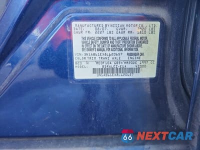 Zdjęcie 12 z 12 samochodu: 2008 NISSAN SENTRA 2.0 VIN:3N1AB61EX8L620657 - miniatura