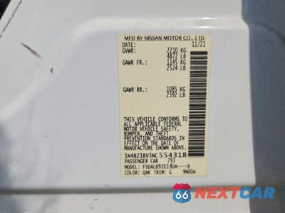 Zdjęcie 13 z 13 samochodu: 2022 NISSAN LEAF S PLUS VIN:1N4BZ1BV3NC554318 - miniatura