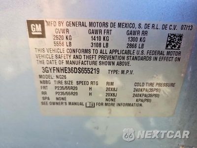 Zdjęcie 13 z 13 samochodu: 2013 CADILLAC SRX PERFORMANCE COLLECTION VIN:3GYFNHE36DS655219 - miniatura