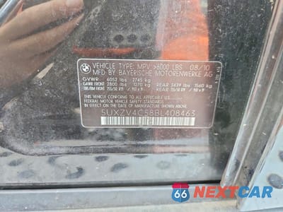 Zdjęcie 13 z 13 samochodu: 2011 BMW X5 XDRIVE35I VIN:5UXZV4C58BL408463 - miniatura