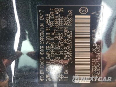 Zdjęcie 12 z 12 samochodu: 2017 LEXUS RC 300 VIN:JTHSM5BC5H5003863 - miniatura