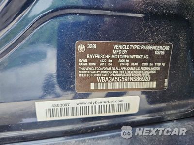 Zdjęcie 12 z 12 samochodu: 2015 BMW 328 I VIN:WBA3A5G59FNS86920 - miniatura