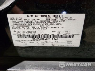 Zdjęcie 14 z 14 samochodu: 2020 FORD ECOSPORT SE VIN:MAJ3S2GE6LC311364 - miniatura