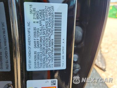 Zdjęcie 13 z 13 samochodu: 2018 HONDA ACCORD EXL VIN:1HGCV1F69JA194914 - miniatura