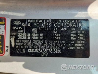 Zdjęcie 13 z 13 samochodu: 2015 KIA SOUL BASE VIN:KNDJN2A28F7815130 - miniatura