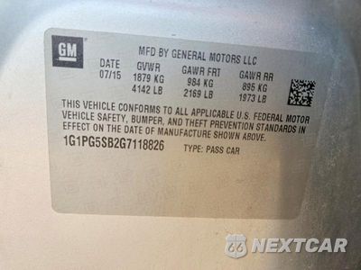 Zdjęcie 12 z 12 samochodu: 2016 CHEVROLET CRUZE LIMITED LTZ VIN:1G1PG5SB2G7118826 - miniatura