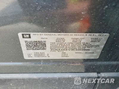 Zdjęcie 13 z 13 samochodu: 2019 CHEVROLET EQUINOX LT VIN:3GNAXKEV3KS669995 - miniatura