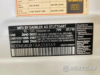 Zdjęcie 12 z 12 samochodu: 2010 MERCEDES-BENZ S 550 4MATIC VIN:WDDNG8GB1AA358569 - miniatura