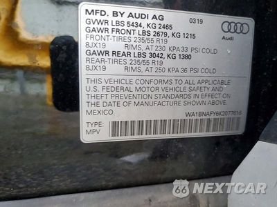 Zdjęcie 13 z 13 samochodu: 2019 AUDI Q5 PREMIUM PLUS VIN:WA1BNAFY6K2077616 - miniatura