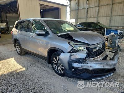 Czwarte zdjęcie samochodu z boku: 2019 HONDA PILOT EX VIN:5FNYF6H34KB046356 - miniatura