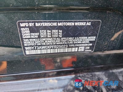 Zdjęcie 12 z 12 samochodu: 2023 BMW I4 EDRIVE 40 VIN:WBY73AW0XPFR25023 - miniatura