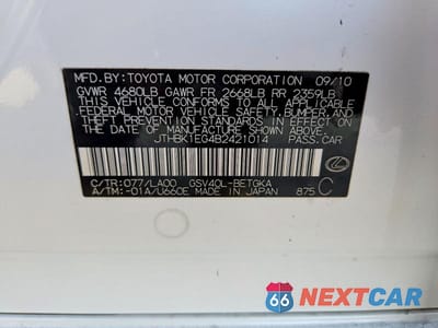 Zdjęcie 13 z 13 samochodu: 2011 LEXUS ES 350 VIN:JTHBK1EG4B2421014 - miniatura