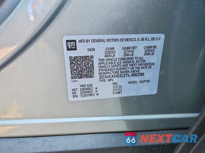 Zdjęcie 13 z 13 samochodu: 2026 CHEVROLET EQUINOX LT VIN:3GNAXHEG2TL490296 - miniatura
