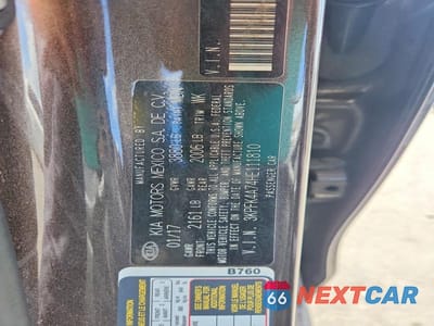 Zdjęcie 12 z 12 samochodu: 2017 KIA FORTE LX VIN:3KPFK4A74HE111810 - miniatura