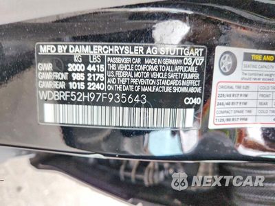 Zdjęcie 12 z 12 samochodu: 2007 MERCEDES-BENZ C 230 VIN:WDBRF52H97F935643 - miniatura