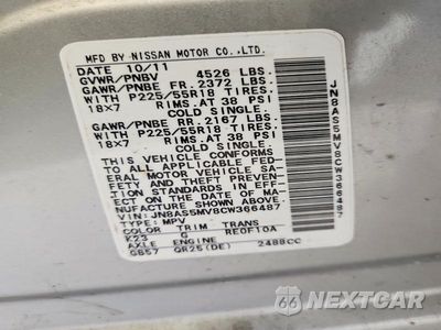 Zdjęcie 12 z 12 samochodu: 2012 NISSAN ROGUE S VIN:JN8AS5MV8CW366487 - miniatura