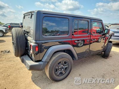 Trzecie zdjęcie samochodu z tyłu: 2024 JEEP WRANGLER SPORT VIN:1C4PJXDG8RW273337 - miniatura