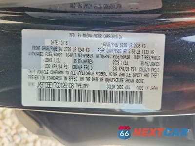 Zdjęcie 12 z 12 samochodu: 2016 MAZDA CX-9 SIGNATURE VIN:JM3TCBEY7G0125108 - miniatura