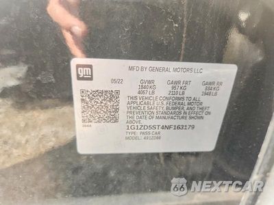 Zdjęcie 12 z 12 samochodu: 2022 CHEVROLET MALIBU LT VIN:1G1ZD5ST4NF163179 - miniatura
