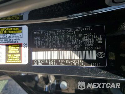 Zdjęcie 13 z 13 samochodu: 2026 TOYOTA CAMRY SE VIN:4T1DBADK0TU559067 - miniatura