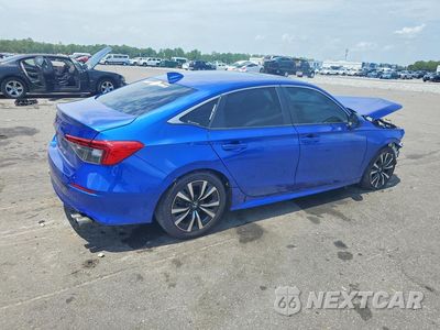Trzecie zdjęcie samochodu z tyłu: 2022 HONDA CIVIC EX VIN:2HGFE1F79NH313719 - miniatura