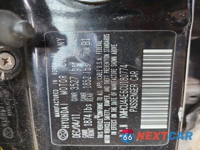 Zdjęcie 12 z 12 samochodu: 2012 HYUNDAI ACCENT VIN:KMHCU4AE6CU180774 - miniatura