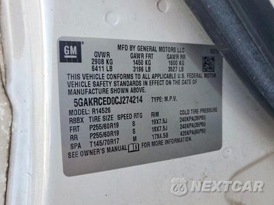Zdjęcie 14 z 14 samochodu: 2012 BUICK ENCLAVE VIN:5GAKRCED0CJ274214 - miniatura