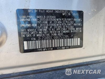 Zdjęcie 13 z 13 samochodu: 2011 SUBARU FORESTER 2.5X PREMIUM VIN:JF2SHBDC3BH753285 - miniatura