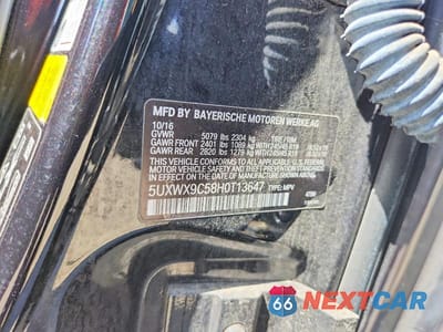 Zdjęcie 13 z 13 samochodu: 2017 BMW X3 XDRIVE28I VIN:5UXWX9C58H0T13647 - miniatura