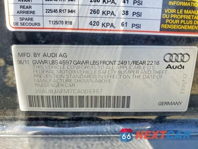 Zdjęcie 12 z 12 samochodu: 2012 AUDI A3 PREMIUM VIN:WAUBJAFM7CA005357 - miniatura