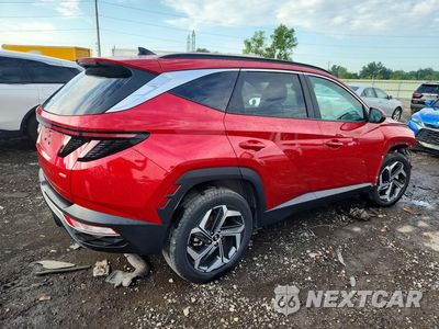 Trzecie zdjęcie samochodu z tyłu: 2023 HYUNDAI TUCSON SEL VIN:5NMJFCAE3PH271644 - miniatura