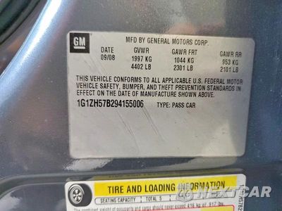 Zdjęcie 12 z 12 samochodu: 2009 CHEVROLET MALIBU 1LT VIN:1G1ZH57B294155006 - miniatura