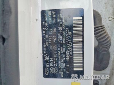 Zdjęcie 12 z 12 samochodu: 2015 HYUNDAI GENESIS 3.8L VIN:KMHGN4JE2FU069223 - miniatura