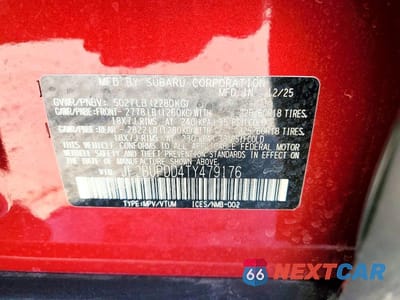 Zdjęcie 13 z 13 samochodu: 2026 SUBARU OUTBACK LIMITED VIN:JF2BUPDD4TY479176 - miniatura