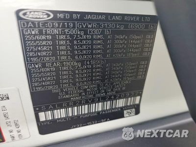 Zdjęcie 13 z 13 samochodu: 2020 LAND ROVER DISCOVERY HSE VIN:SALRR2RV9L2420932 - miniatura