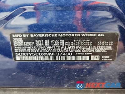 Zdjęcie 14 z 14 samochodu: 2021 BMW X3 XDRIVE30I VIN:5UXTY5C0XM9F37430 - miniatura