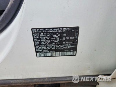 Zdjęcie 14 z 14 samochodu: 2022 VOLKSWAGEN ATLAS SEL PREMIUM R-LINE VIN:1V2FR2CA1NC510586 - miniatura